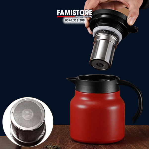 Bình pha trà giữ nhiệt 1000ml